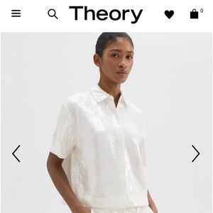 NWT Theory Sequin Top Size Medium